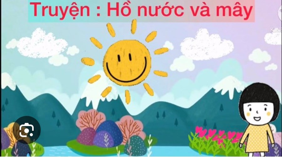Nhấn vào ảnh để phóng to Truyện "Hồ nước và mây"- 4 tuổi | Mầm non Trường Thọ