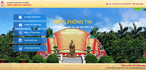 Tiến độ tuyển sinh trực tuyến trường THCS Kênh Giang