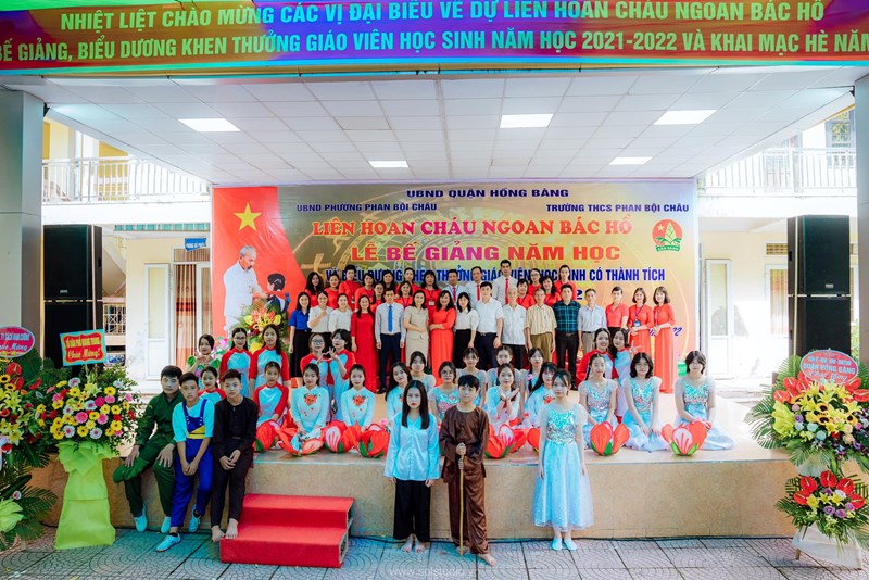  Lễ tổng kết năm học, biểu dương khen thưởng giáo viên, học sinh có thành tích, Đại hội cháu ngoan Bác Hồ và Khai mạc hè 2022.