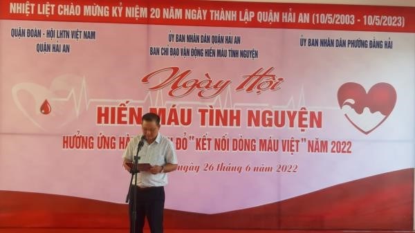 Ban vận động hiến máu quận Hải An tổ chức “Ngày hội hiến máu tình nguyện năm 2022”