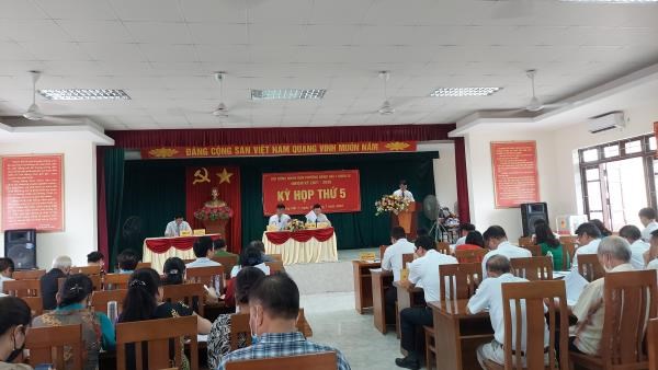 Hội đồng nhân dân phường Đông Hải 1 khóa III nhiệm kỳ 2021 -2026 tổ chức Kỳ họp thứ 5