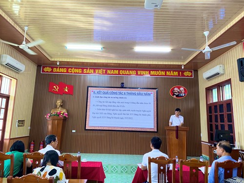 Hội Nghị: Sơ kết công tác 6 tháng đầu năm, triển khai nhiệm vụ 6 tháng cuối năm 2022